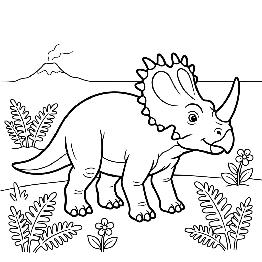 Free Printable Free Centrosaurus Facts & Coloring Pages for Kids PDF - High Resolution Sheet 2