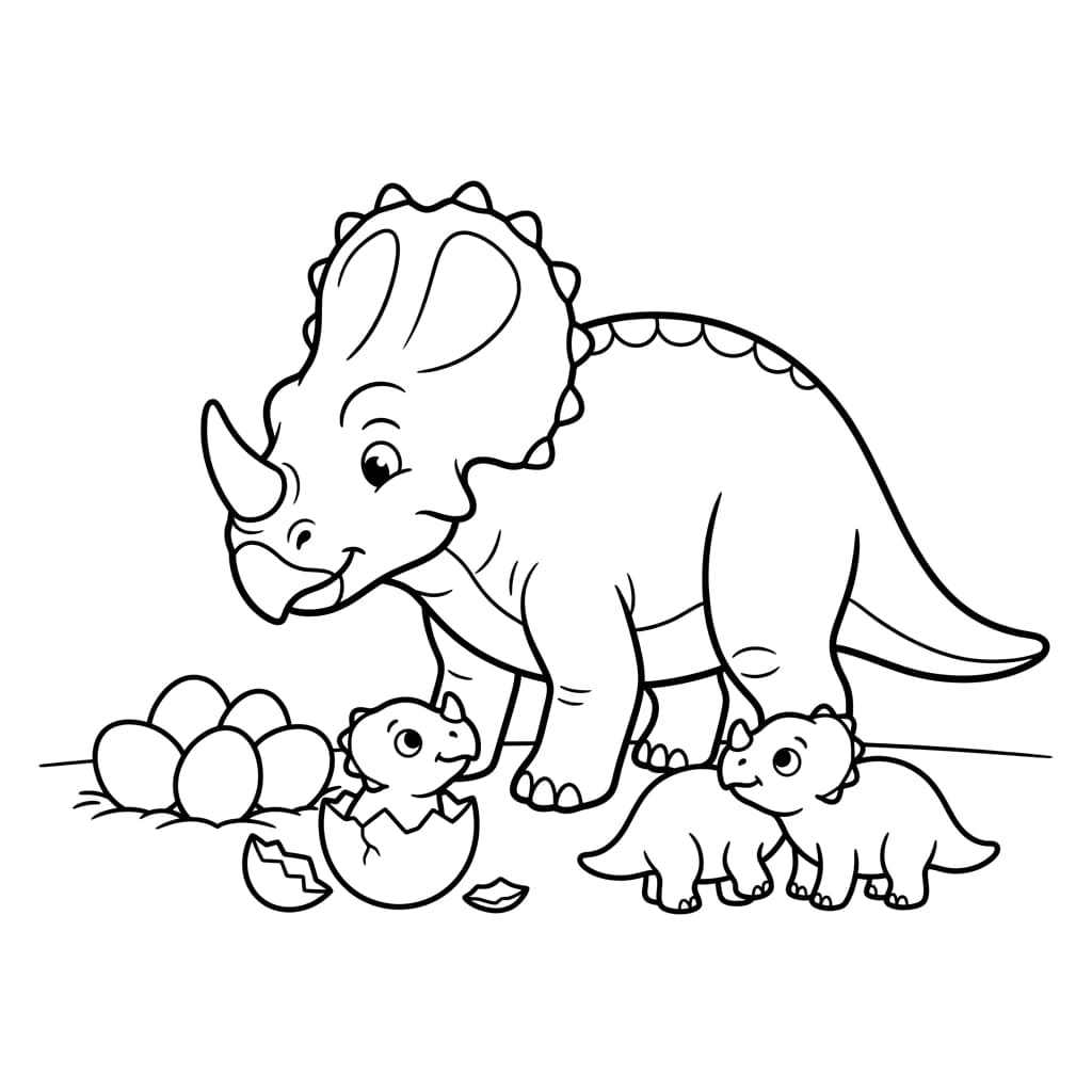 Free Printable Free Centrosaurus Facts & Coloring Pages for Kids PDF - High Resolution Sheet 4