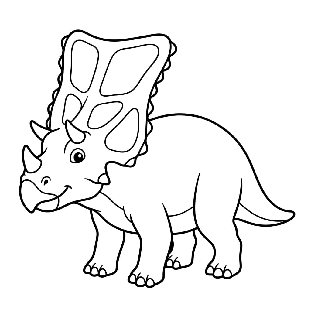 Free Printable Free Chasmosaurus Facts & Coloring Pages for Kids PDF - High Resolution Sheet 1