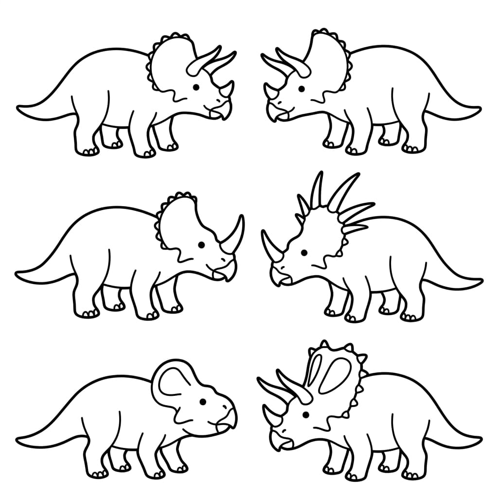 Free Printable Free Chasmosaurus Facts & Coloring Pages for Kids PDF - High Resolution Sheet 3
