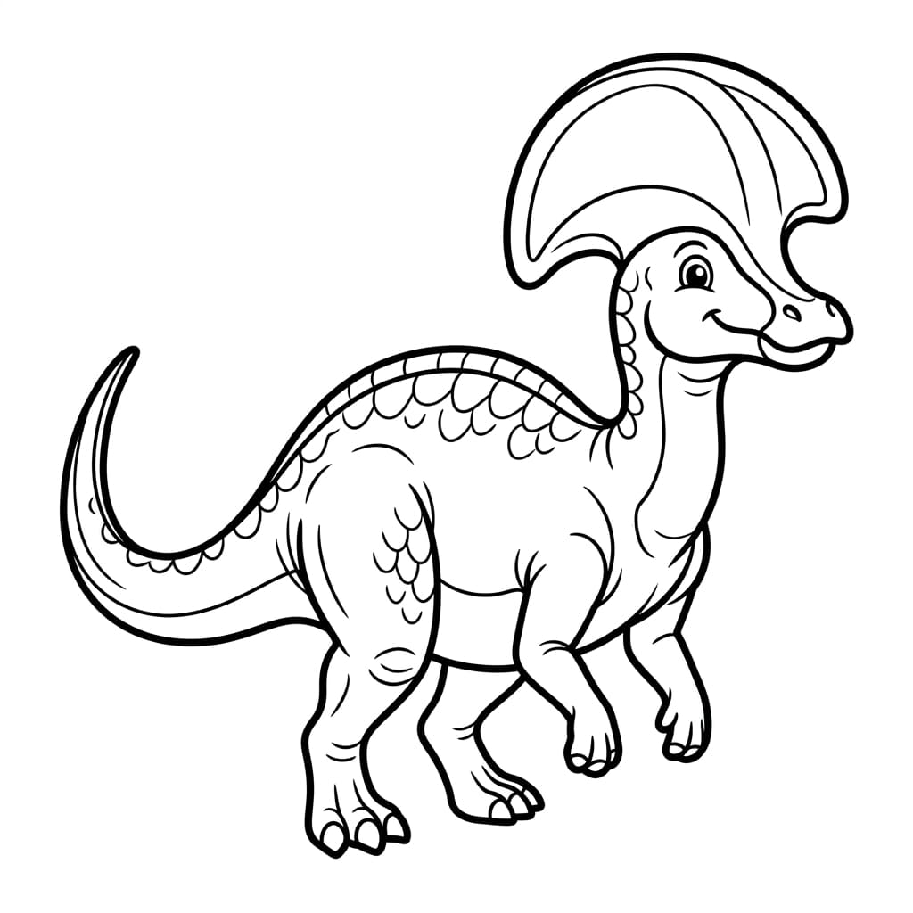 Free Printable Free Corythosaurus Facts & Coloring Pages for Kids PDF - High Resolution Sheet 1
