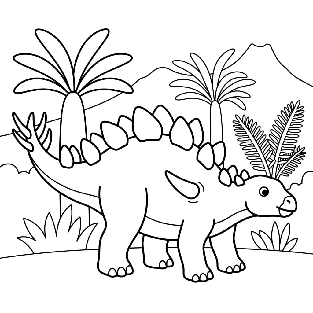 Free Printable Free Dacentrurus Facts & Coloring Pages for Kids PDF - High Resolution Sheet 2