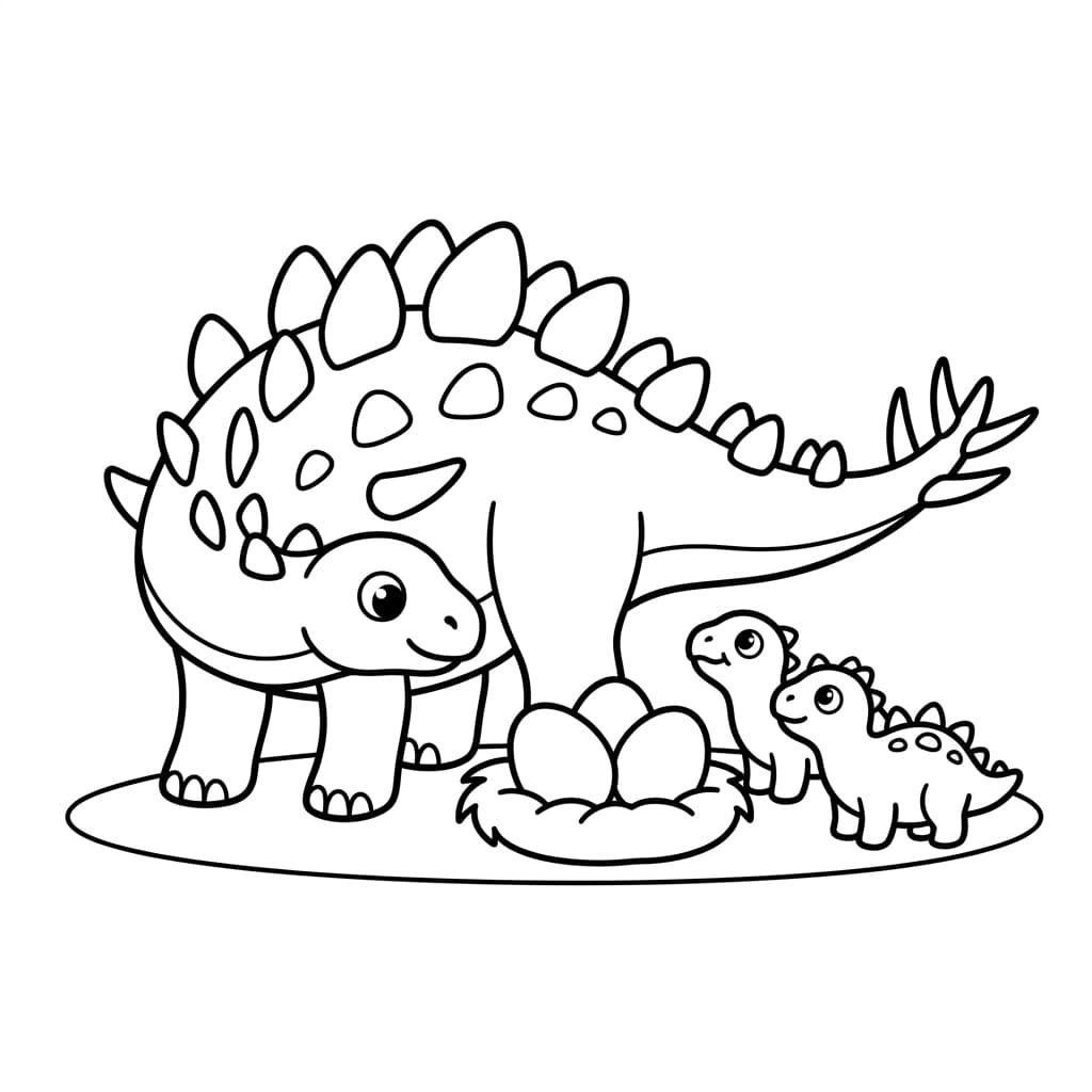 Free Printable Free Dacentrurus Facts & Coloring Pages for Kids PDF - High Resolution Sheet 4