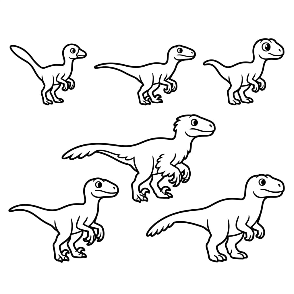 Free Printable Free Dakotaraptor Facts & Coloring Pages for Kids PDF - High Resolution Sheet 3