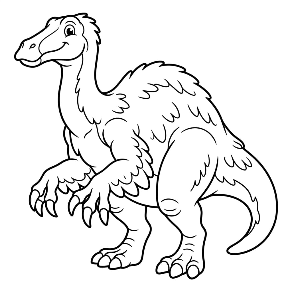 Free Printable Free Deinocheirus Facts & Coloring Pages for Kids PDF - High Resolution Sheet 1