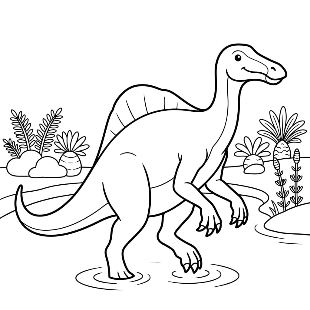 Free Printable Free Deinocheirus Facts & Coloring Pages for Kids PDF - High Resolution Sheet 2