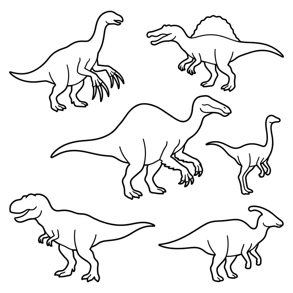 Free Printable Free Deinocheirus Facts & Coloring Pages for Kids PDF - High Resolution Sheet 3