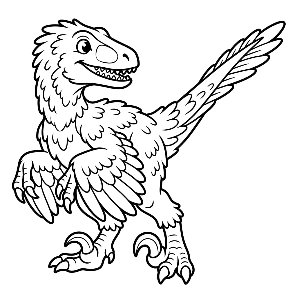 Free Printable Free Deinonychus Facts & Coloring Pages for Kids PDF - High Resolution Sheet 1
