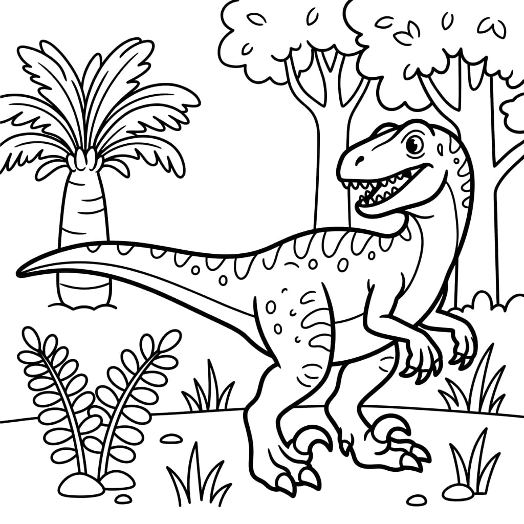 Free Printable Free Deinonychus Facts & Coloring Pages for Kids PDF - High Resolution Sheet 2
