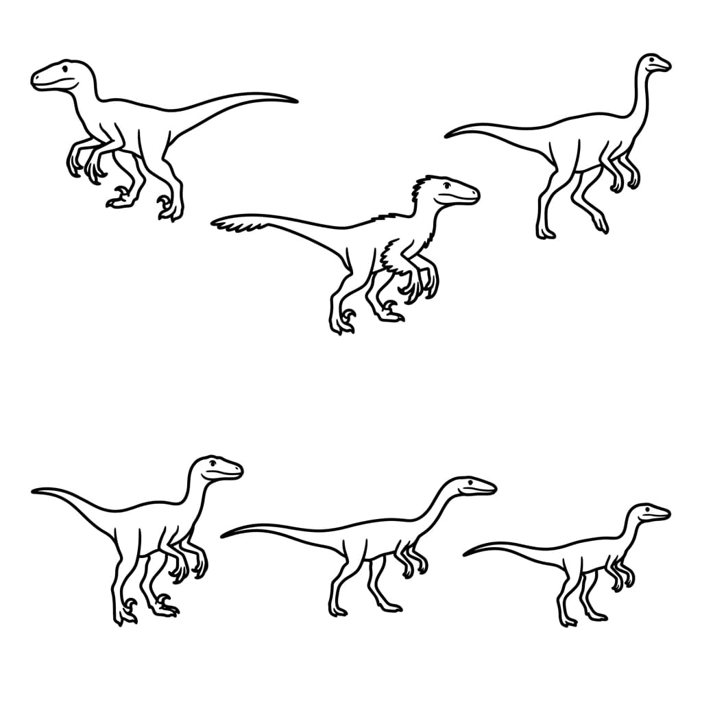 Free Printable Free Deinonychus Facts & Coloring Pages for Kids PDF - High Resolution Sheet 3