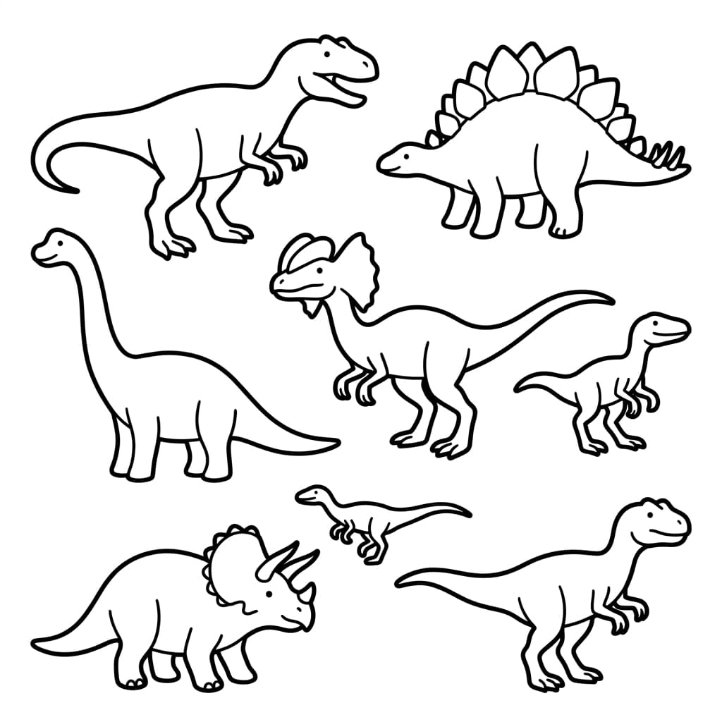 Free Printable Free Dilophosaurus Facts & Coloring Pages for Kids PDF - High Resolution Sheet 3