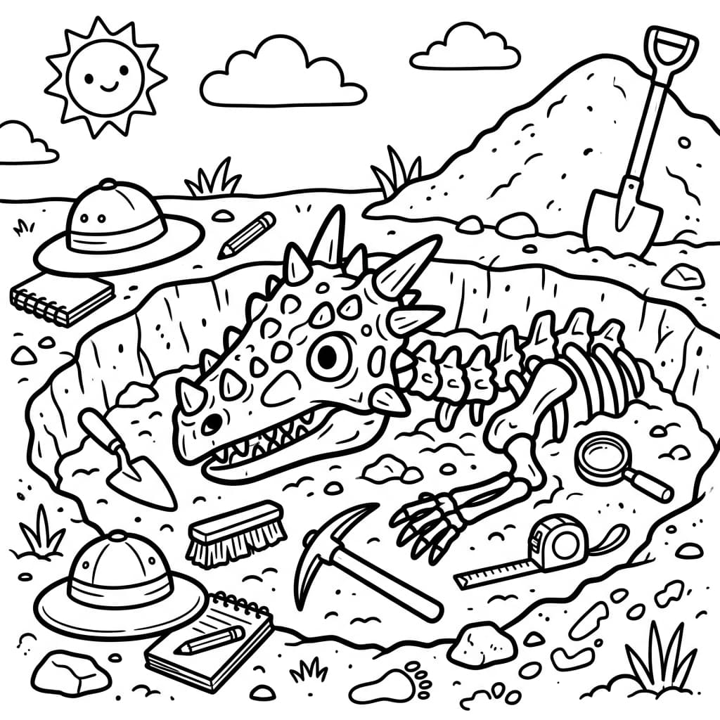 Free Printable Free Dracorex Facts & Coloring Pages for Kids PDF - High Resolution Sheet 5