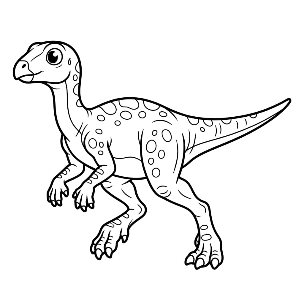 Free Printable Free Dryosaurus Facts & Coloring Pages for Kids PDF - High Resolution Sheet 1