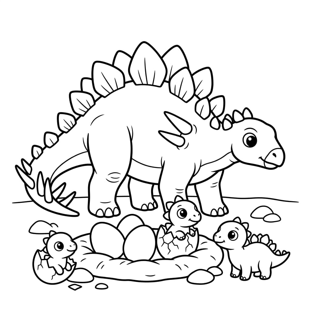 Free Printable Free Huayangosaurus Facts & Coloring Pages for Kids PDF - High Resolution Sheet 4