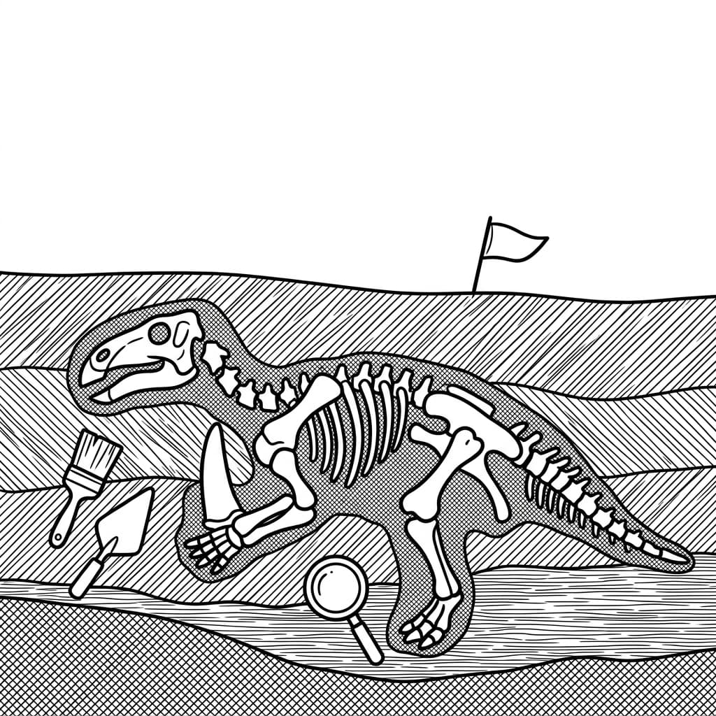 Free Printable Free Iguanodon Facts & Coloring Pages for Kids PDF - High Resolution Sheet 5