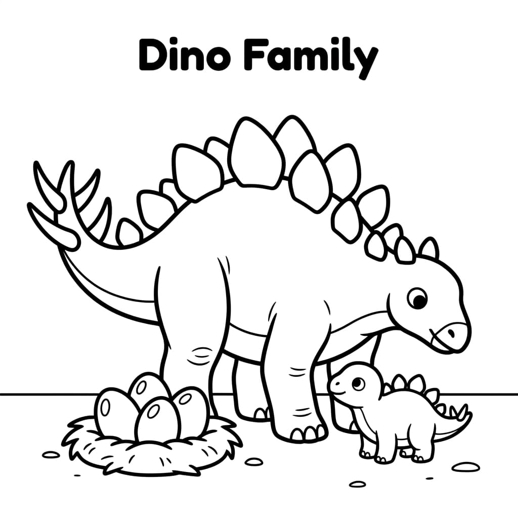 Free Printable Free Kentrosaurus Facts & Coloring Pages for Kids PDF - High Resolution Sheet 4