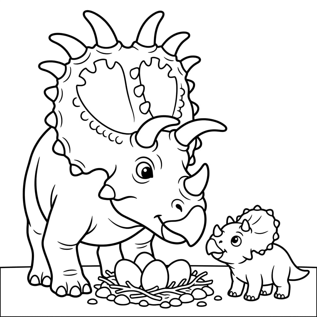 Free Printable Free Kosmoceratops Facts & Coloring Pages for Kids PDF - High Resolution Sheet 4