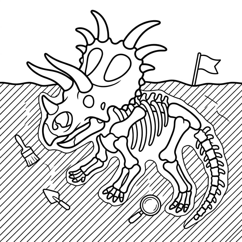 Free Printable Free Kosmoceratops Facts & Coloring Pages for Kids PDF - High Resolution Sheet 5