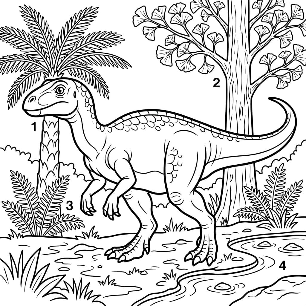 Free Printable Free Limusaurus Facts & Coloring Pages for Kids PDF - High Resolution Sheet 2