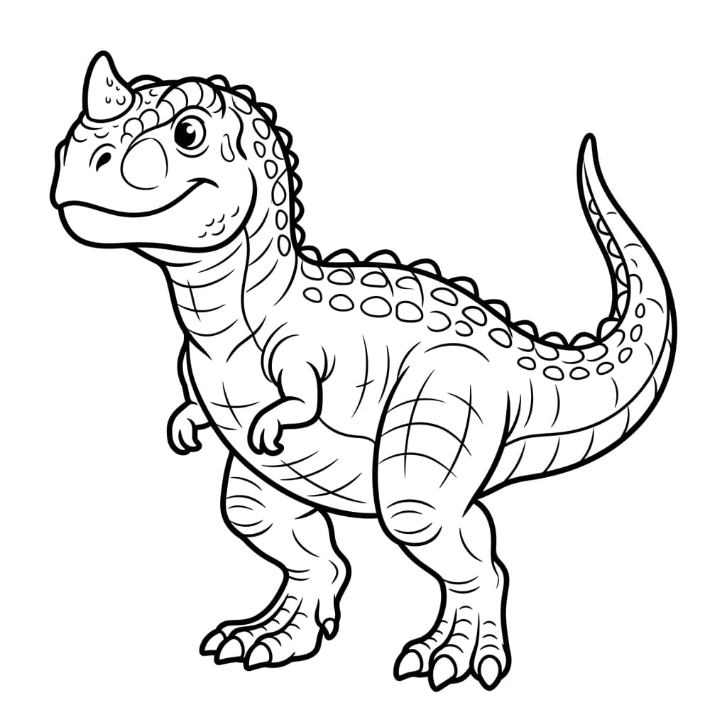 Free Printable Free Majungasaurus Facts & Coloring Pages for Kids PDF - High Resolution Sheet 1