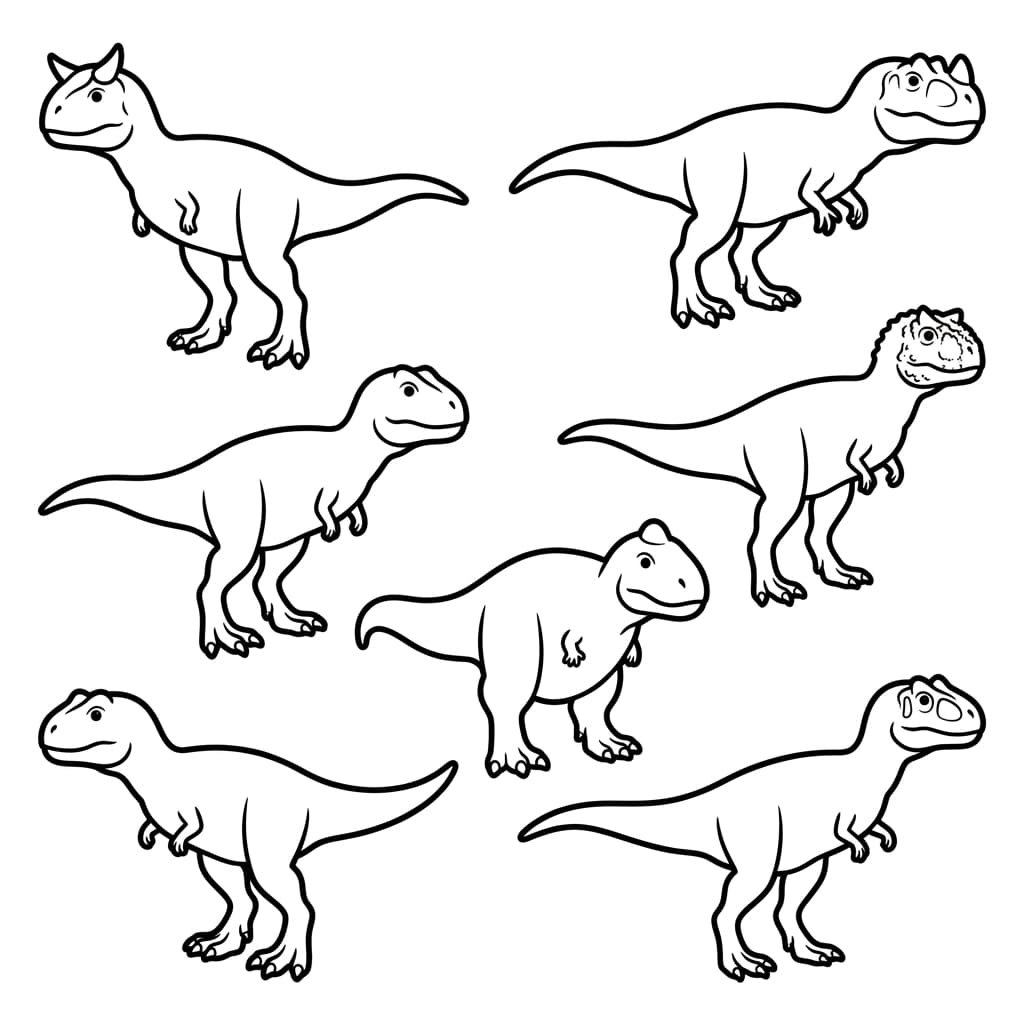 Free Printable Free Majungasaurus Facts & Coloring Pages for Kids PDF - High Resolution Sheet 3
