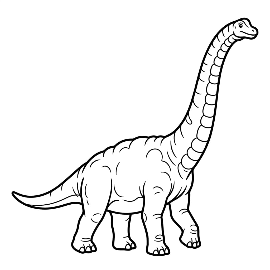 Free Printable Free Mamenchisaurus Facts & Coloring Pages for Kids PDF - High Resolution Sheet 1