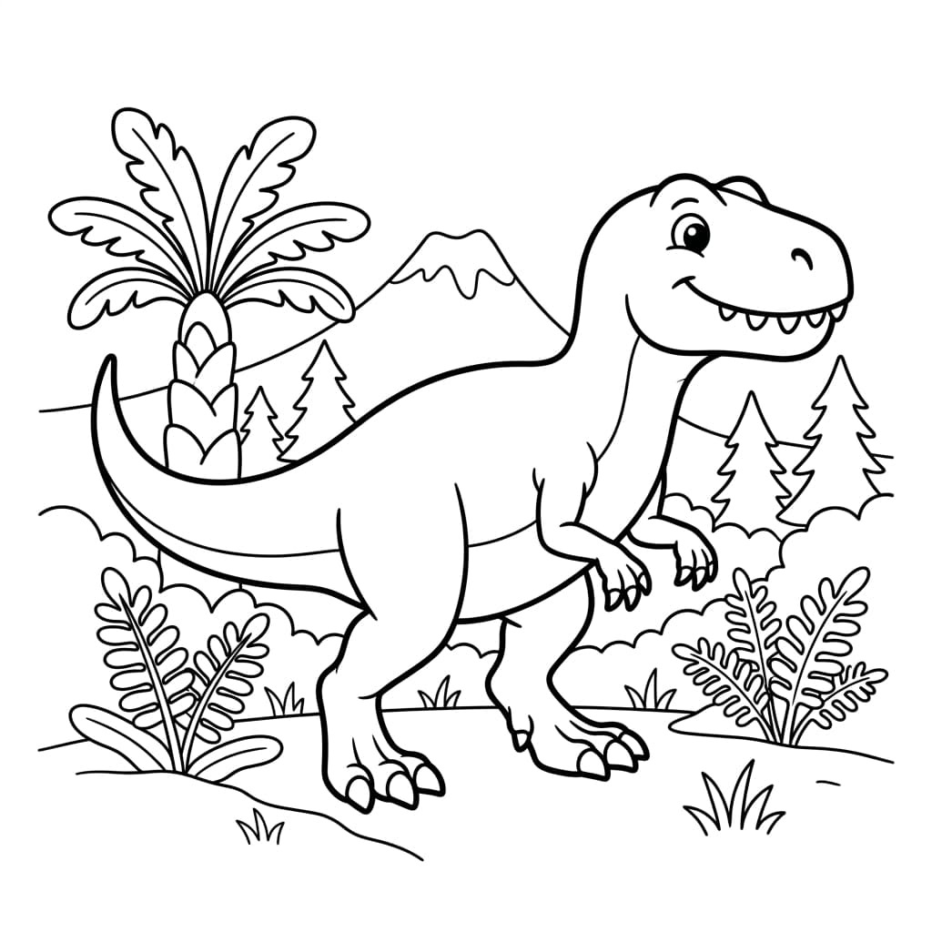 Free Printable Free Megalosaurus Facts & Coloring Pages for Kids PDF - High Resolution Sheet 2