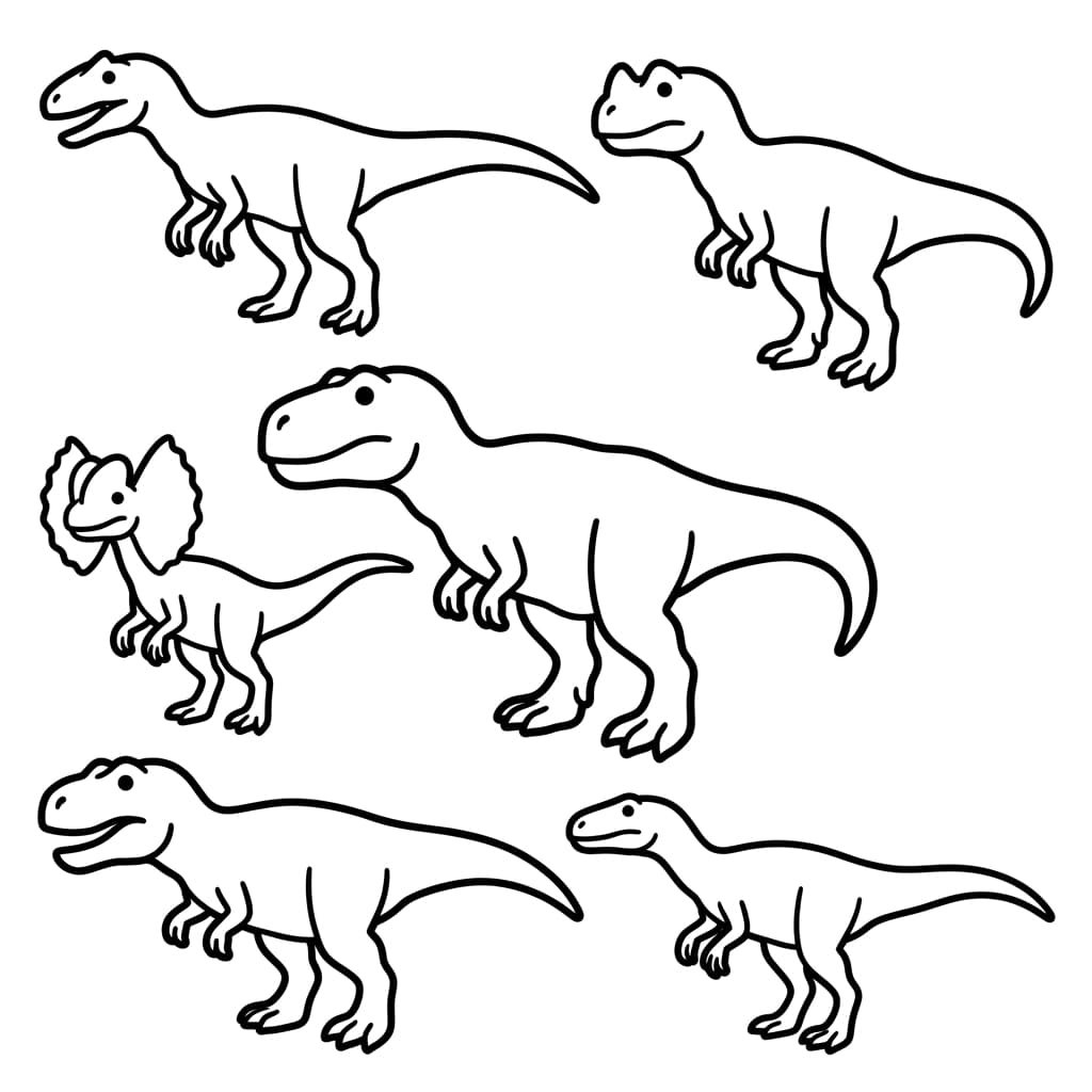 Free Printable Free Megalosaurus Facts & Coloring Pages for Kids PDF - High Resolution Sheet 3