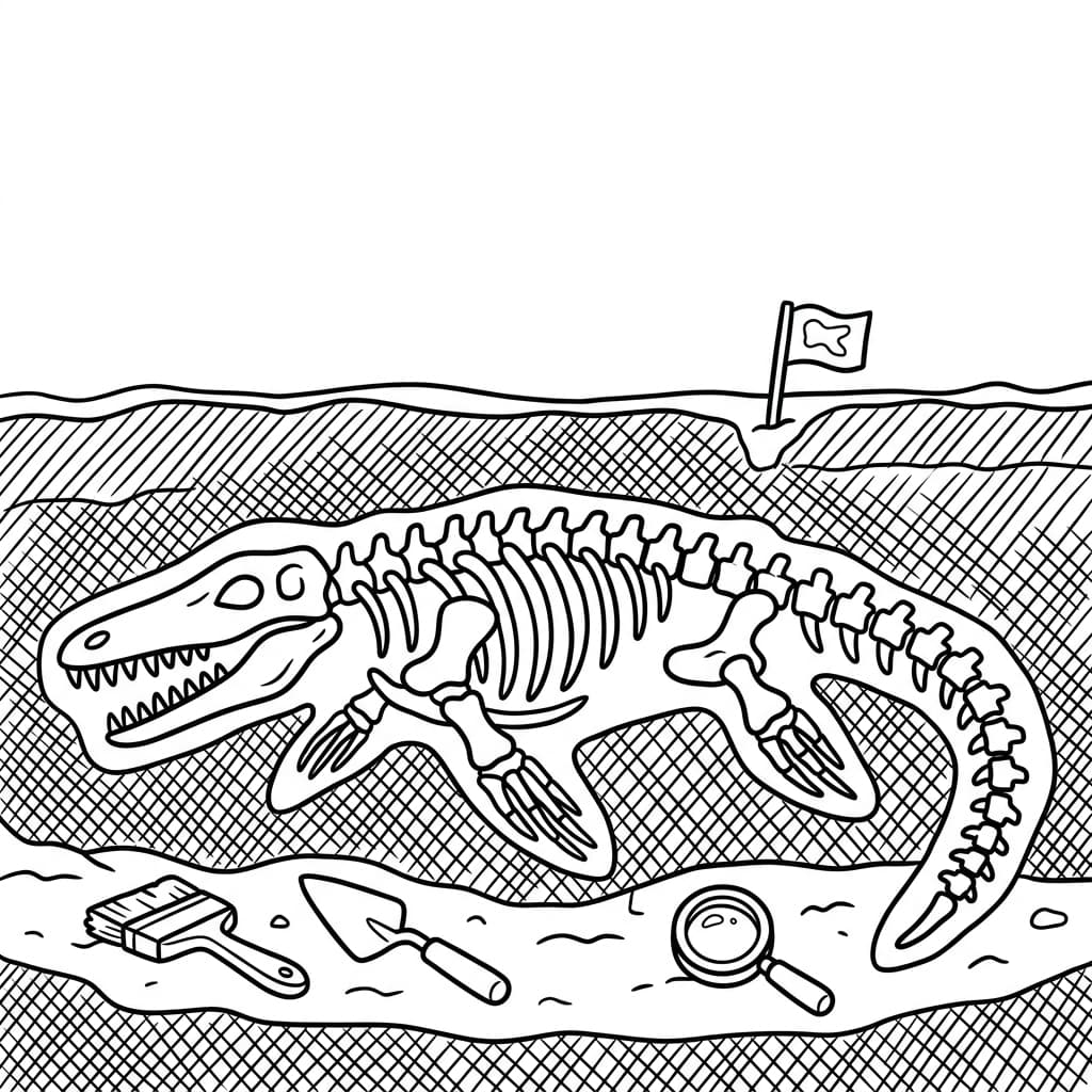 Free Printable Free Mosasaurus Facts & Coloring Pages for Kids PDF - High Resolution Sheet 5