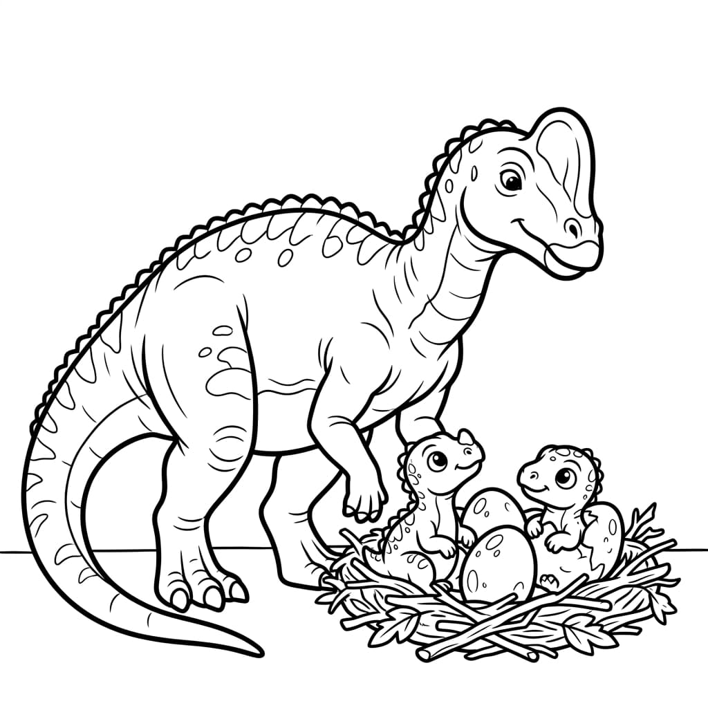 Free Printable Free Muttaburrasaurus Facts & Coloring Pages for Kids PDF - High Resolution Sheet 4