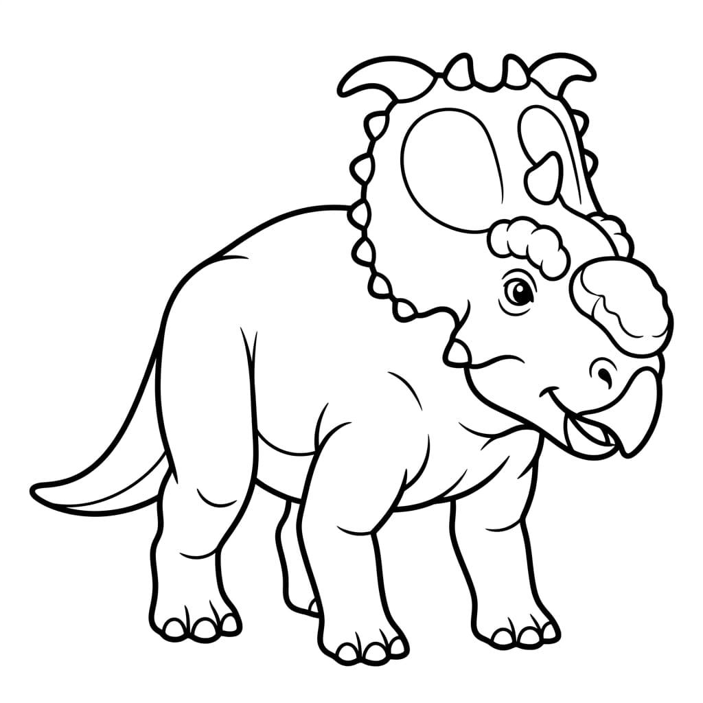 Free Printable Free Pachyrhinosaurus Facts & Coloring Pages for Kids PDF - High Resolution Sheet 1