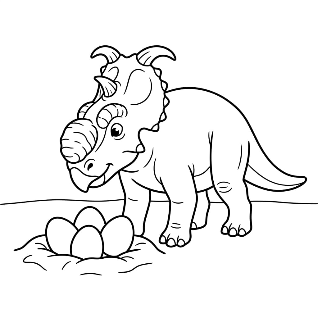 Free Printable Free Pachyrhinosaurus Facts & Coloring Pages for Kids PDF - High Resolution Sheet 4