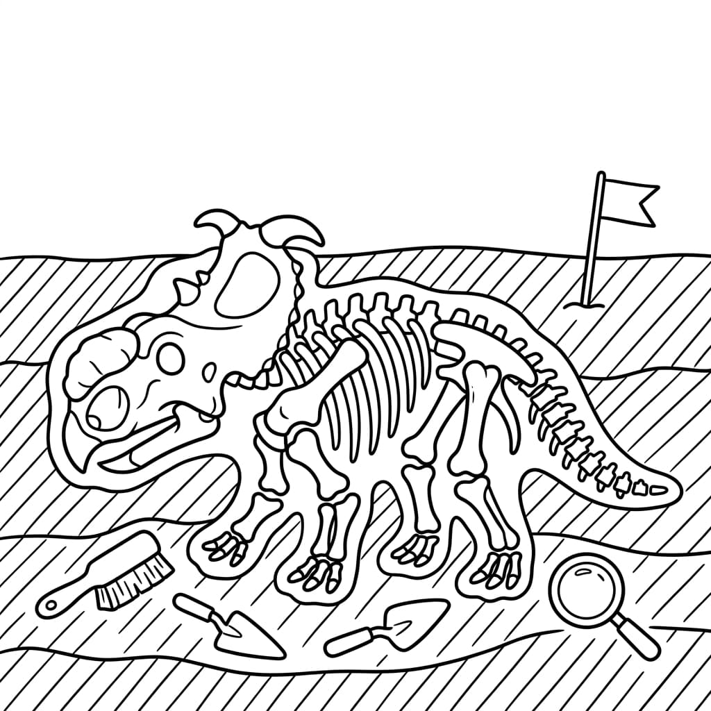 Free Printable Free Pachyrhinosaurus Facts & Coloring Pages for Kids PDF - High Resolution Sheet 5