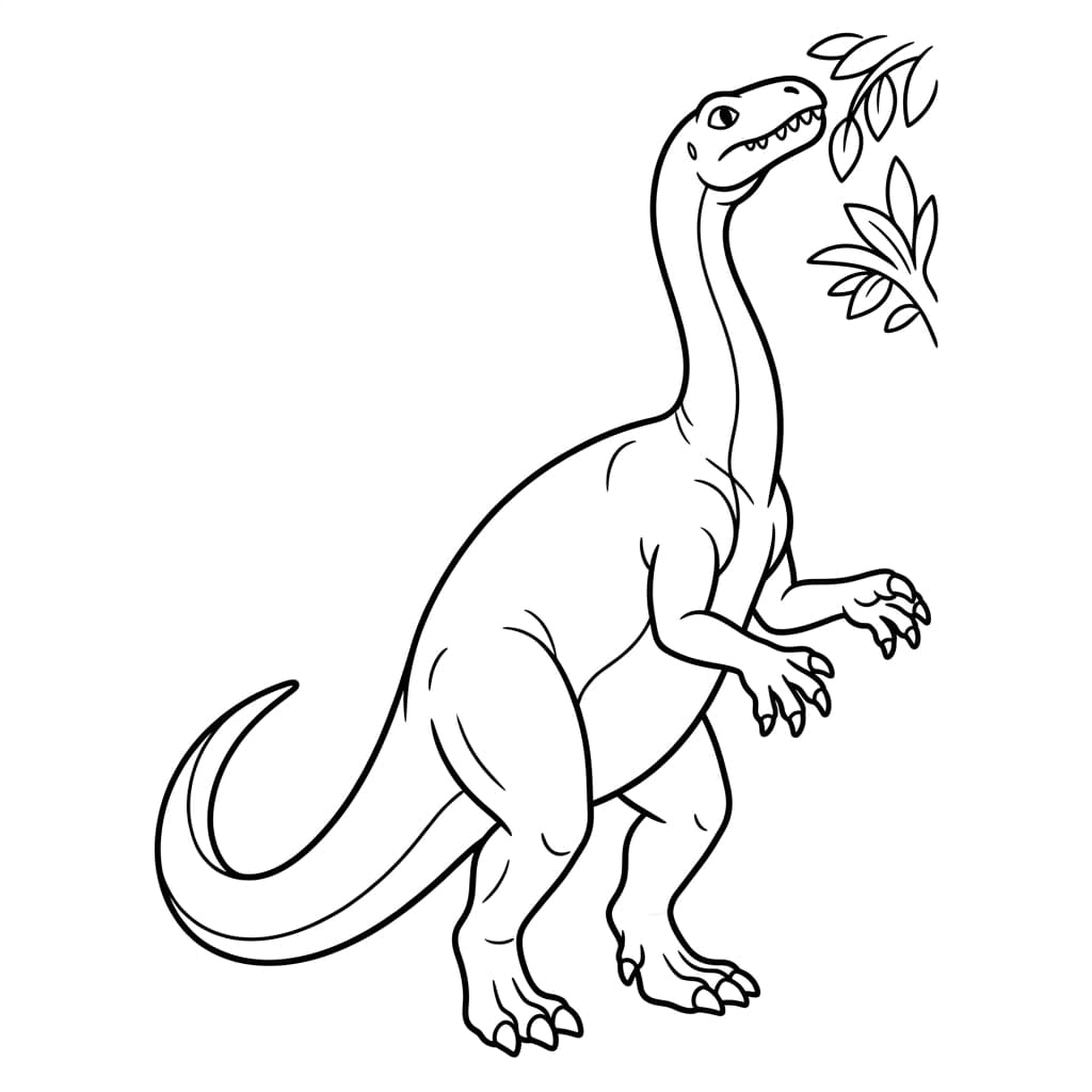 Free Printable Free Plateosaurus Facts & Coloring Pages for Kids PDF - High Resolution Sheet 1