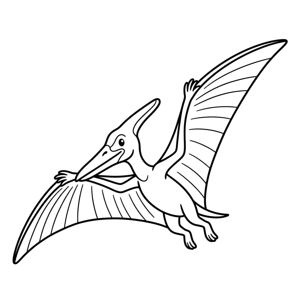 Free Printable Free Pteranodon Facts & Coloring Pages for Kids PDF - High Resolution Sheet 1