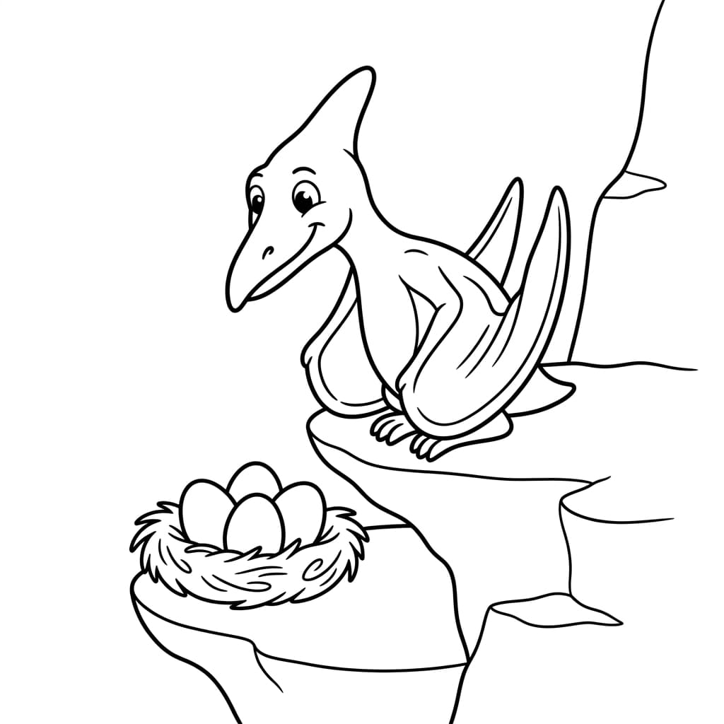 Free Printable Free Pteranodon Facts & Coloring Pages for Kids PDF - High Resolution Sheet 4