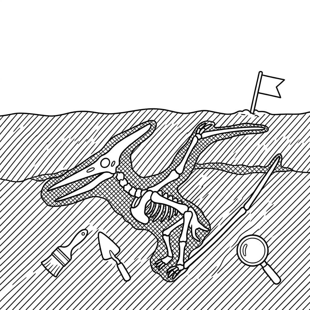 Free Printable Free Pteranodon Facts & Coloring Pages for Kids PDF - High Resolution Sheet 5