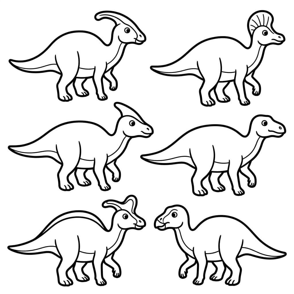 Free Printable Free Saurolophus Facts & Coloring Pages for Kids PDF - High Resolution Sheet 3