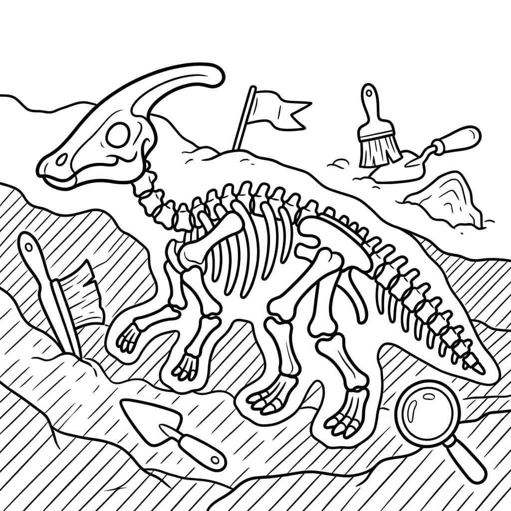 Free Printable Free Saurolophus Facts & Coloring Pages for Kids PDF - High Resolution Sheet 5