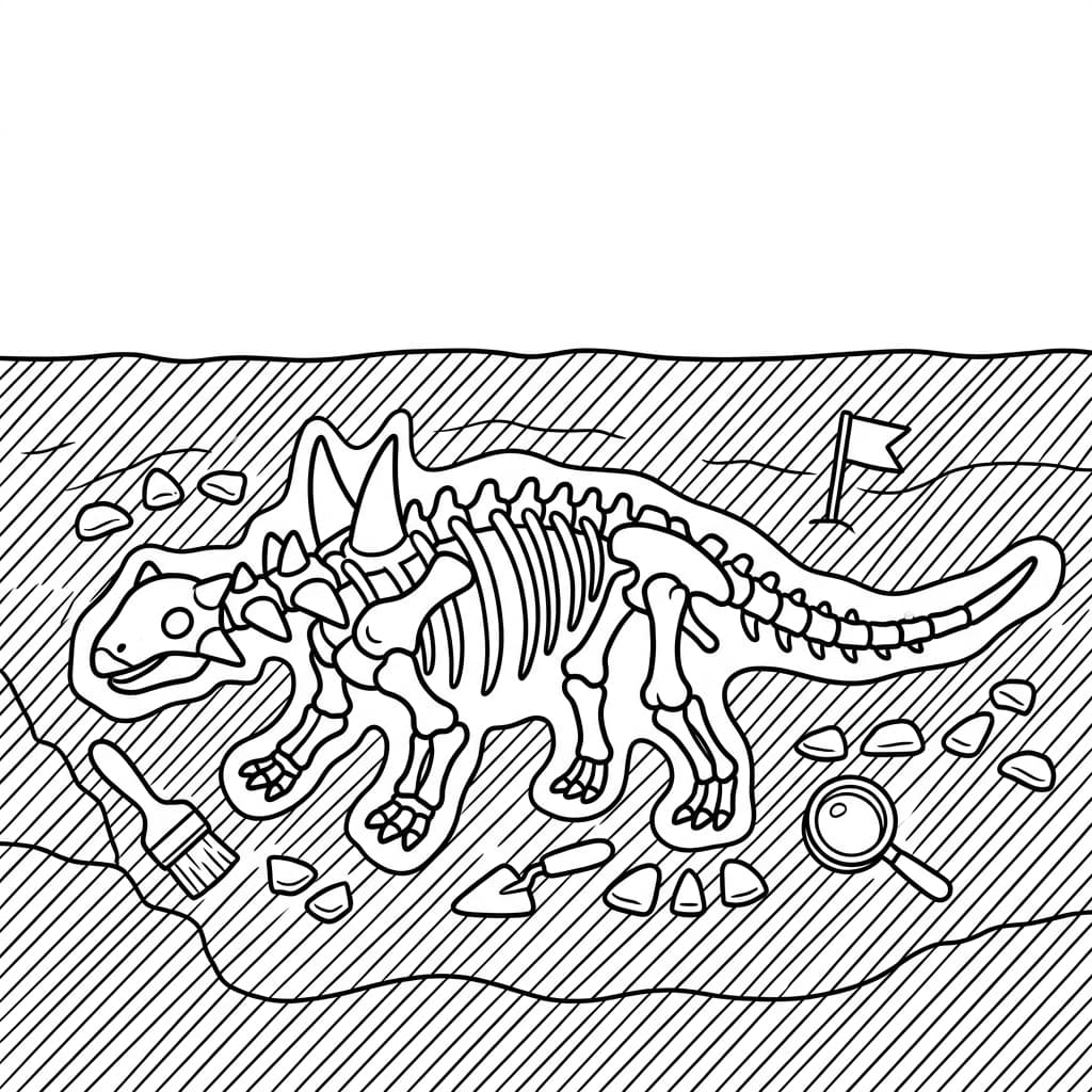 Free Printable Free Sauropelta Facts & Coloring Pages for Kids PDF - High Resolution Sheet 5
