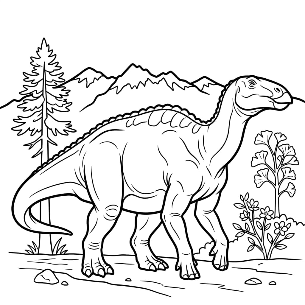 Free Printable Free Shantungosaurus Facts & Coloring Pages for Kids PDF - High Resolution Sheet 2