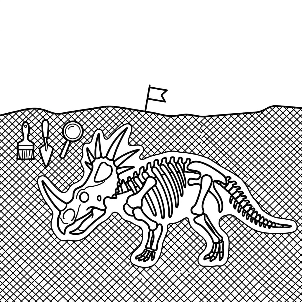 Free Printable Free Styracosaurus Facts & Coloring Pages for Kids PDF - High Resolution Sheet 5