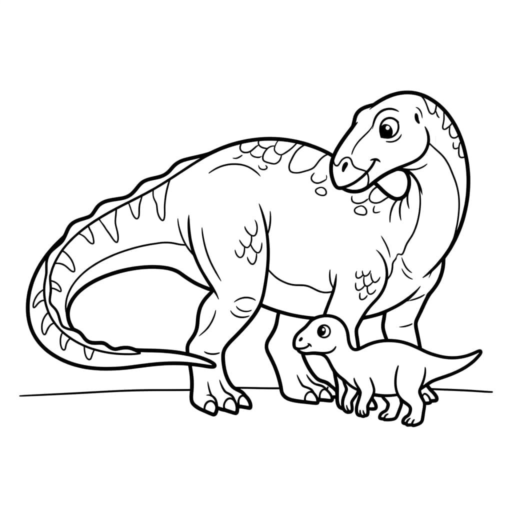 Free Printable Free Tenontosaurus Facts & Coloring Pages for Kids PDF - High Resolution Sheet 4