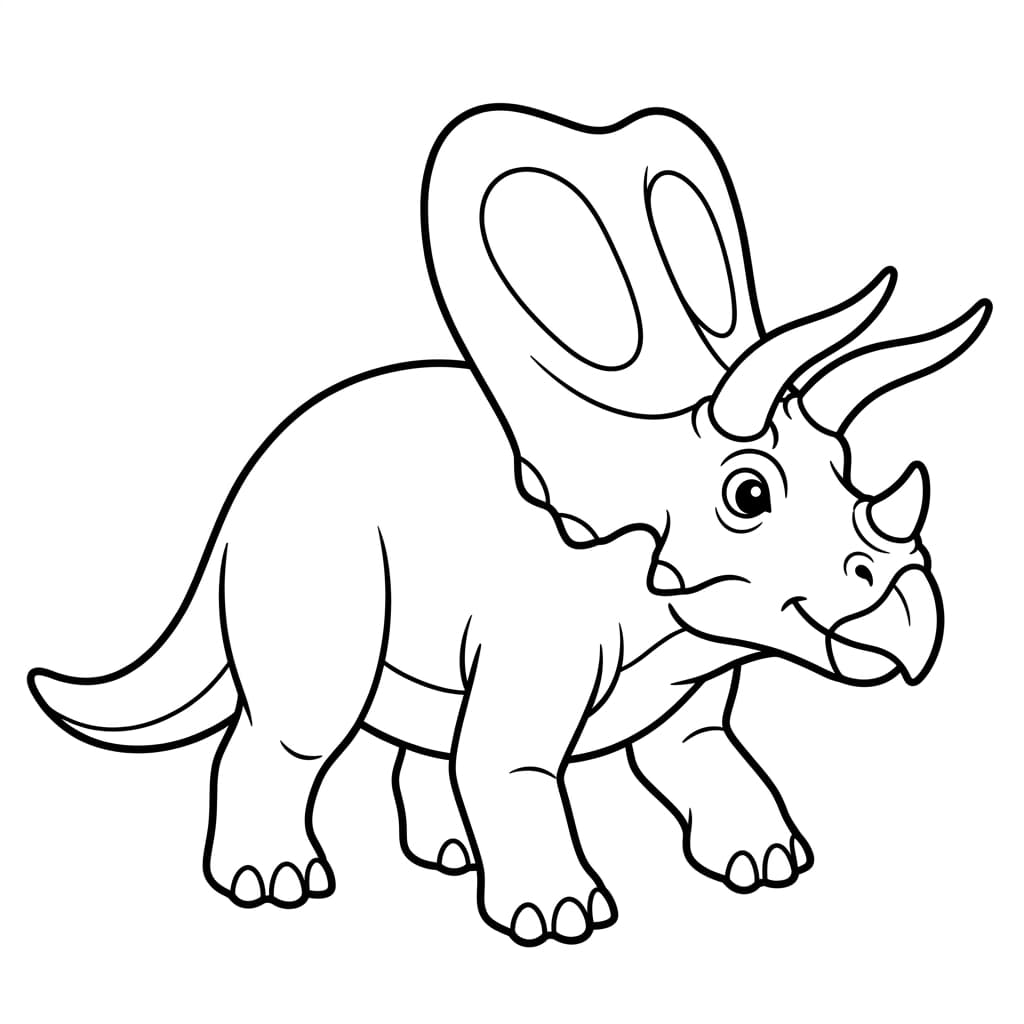 Free Printable Free Torosaurus Facts & Coloring Pages for Kids PDF - High Resolution Sheet 1