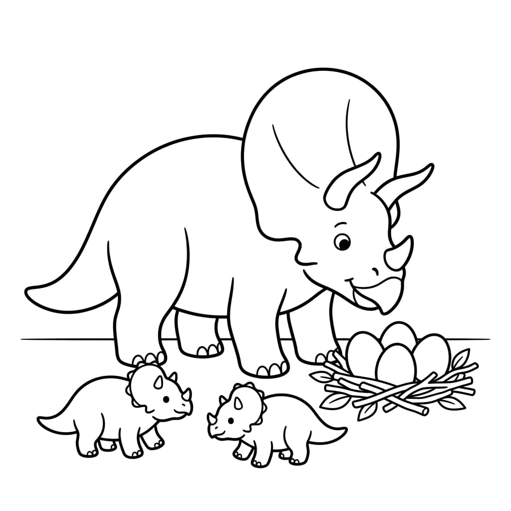 Free Printable Free Torosaurus Facts & Coloring Pages for Kids PDF - High Resolution Sheet 4