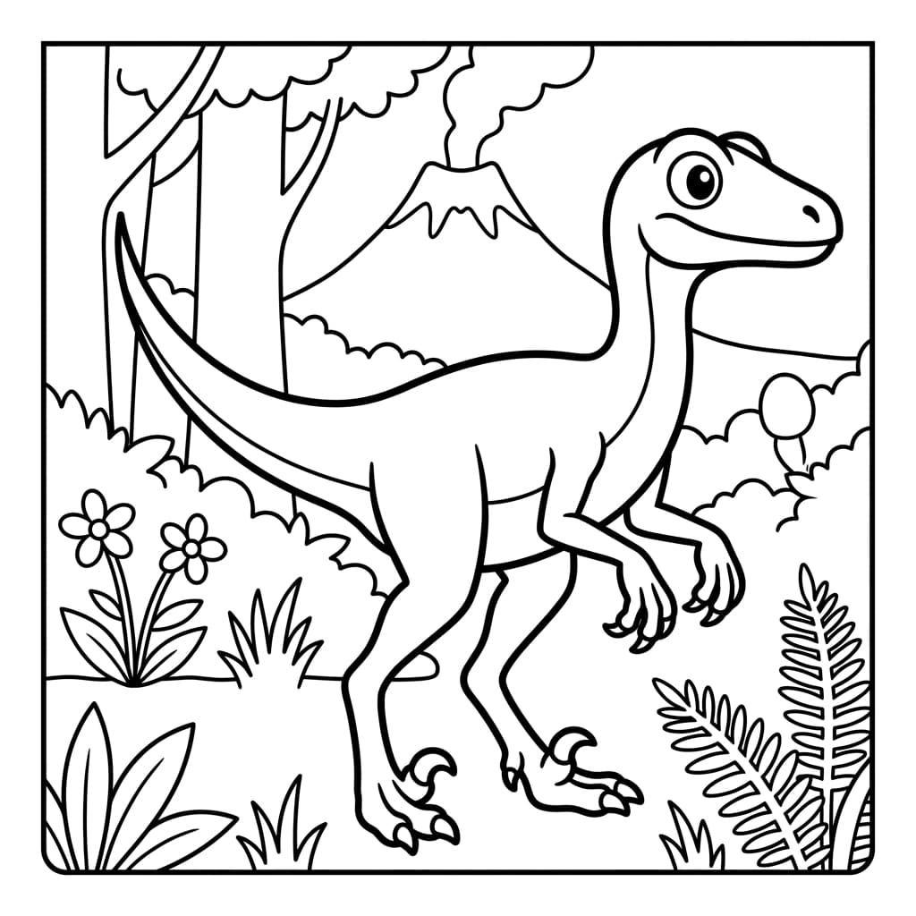 Free Printable Free Troodon Facts & Coloring Pages for Kids PDF - High Resolution Sheet 2