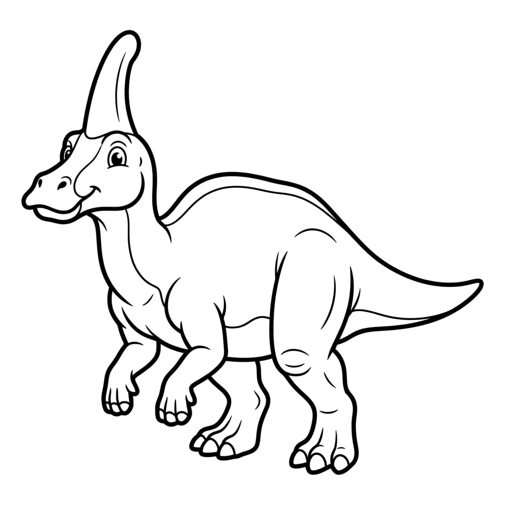 Free Printable Free Tsintaosaurus Facts & Coloring Pages for Kids PDF - High Resolution Sheet 1