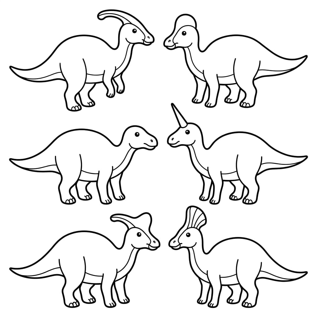 Free Printable Free Tsintaosaurus Facts & Coloring Pages for Kids PDF - High Resolution Sheet 3