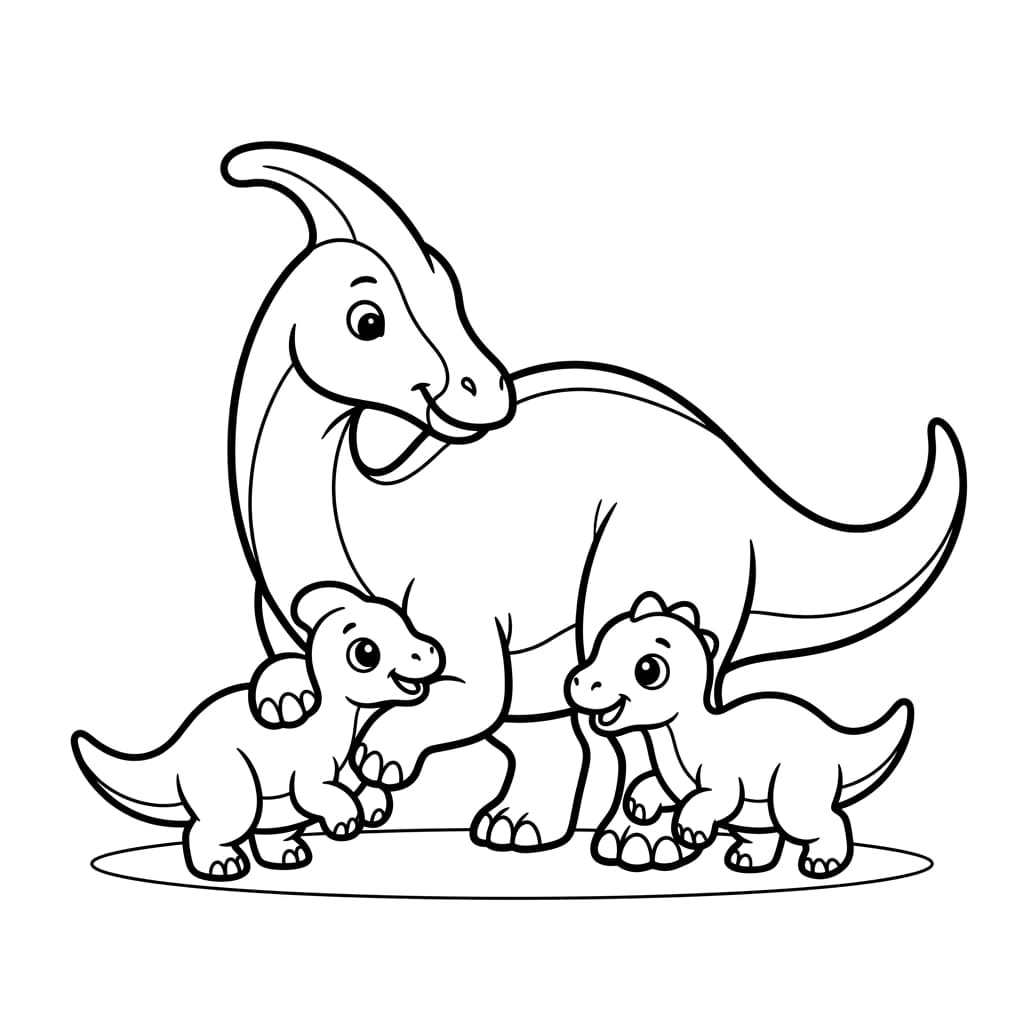 Free Printable Free Tsintaosaurus Facts & Coloring Pages for Kids PDF - High Resolution Sheet 4