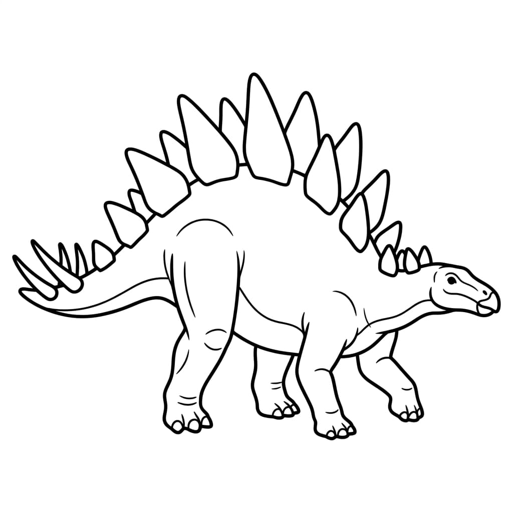 Free Printable Free Tuojiangosaurus Facts & Coloring Pages for Kids PDF - High Resolution Sheet 1